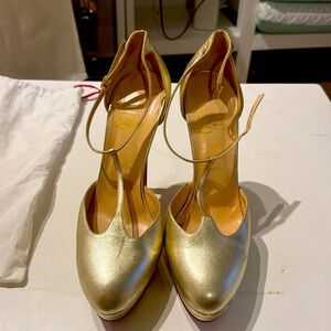 Gold CL heels
